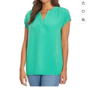 Women’s Nine West Summer Top - Green Spruce - Size Small - NWT
